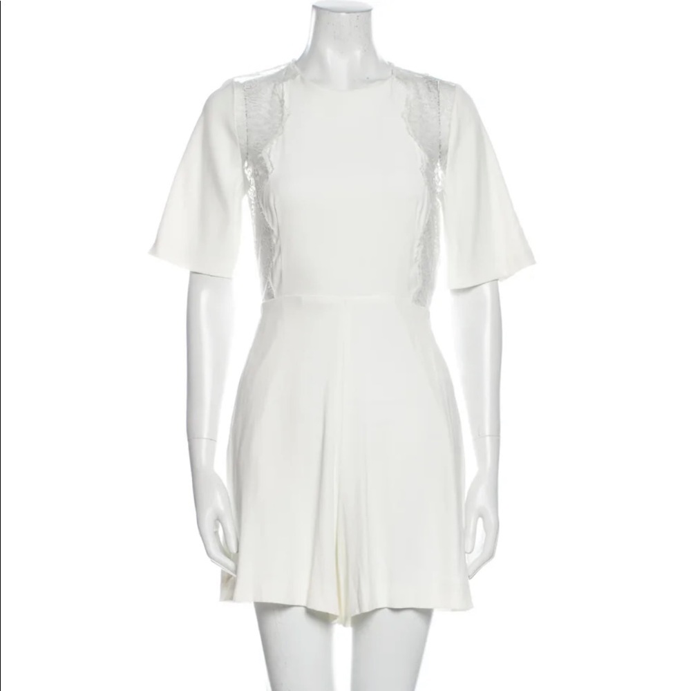 Sandro White Lace Romper